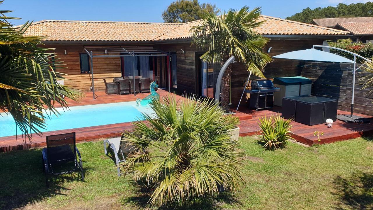 VILLA avec piscine chauffée Moliets-et-Maa Esterno foto