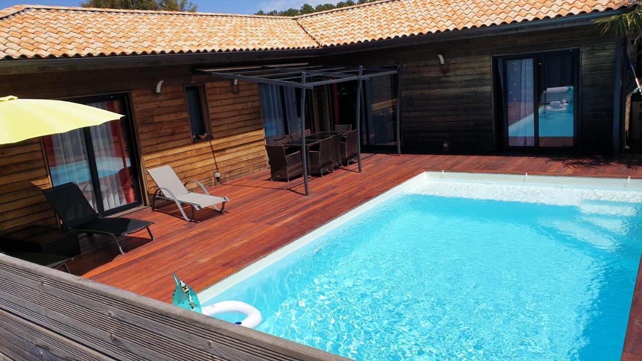VILLA avec piscine chauffée Moliets-et-Maa Esterno foto