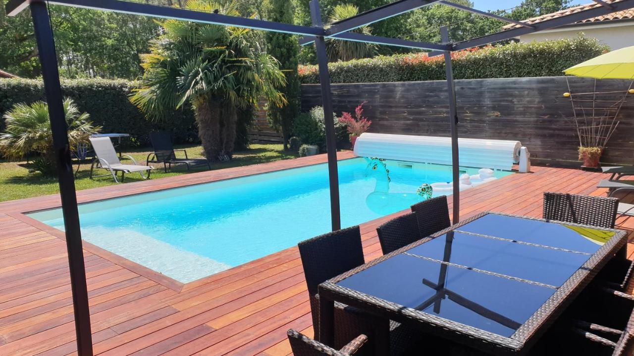 VILLA avec piscine chauffée Moliets-et-Maa Esterno foto