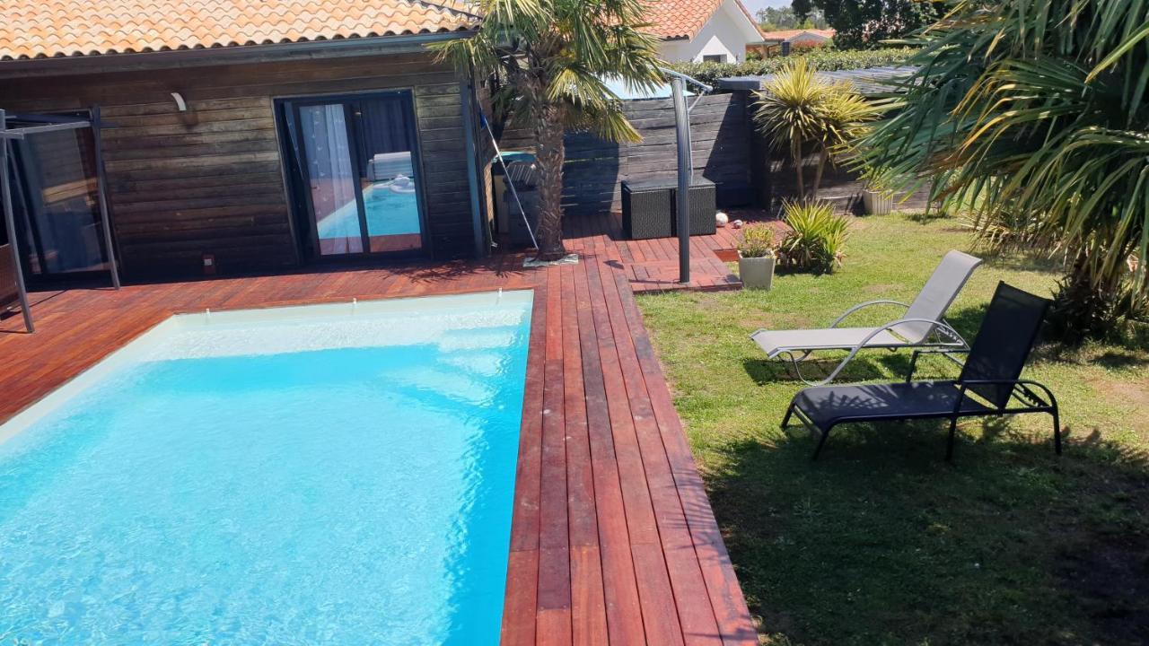 VILLA avec piscine chauffée Moliets-et-Maa Esterno foto